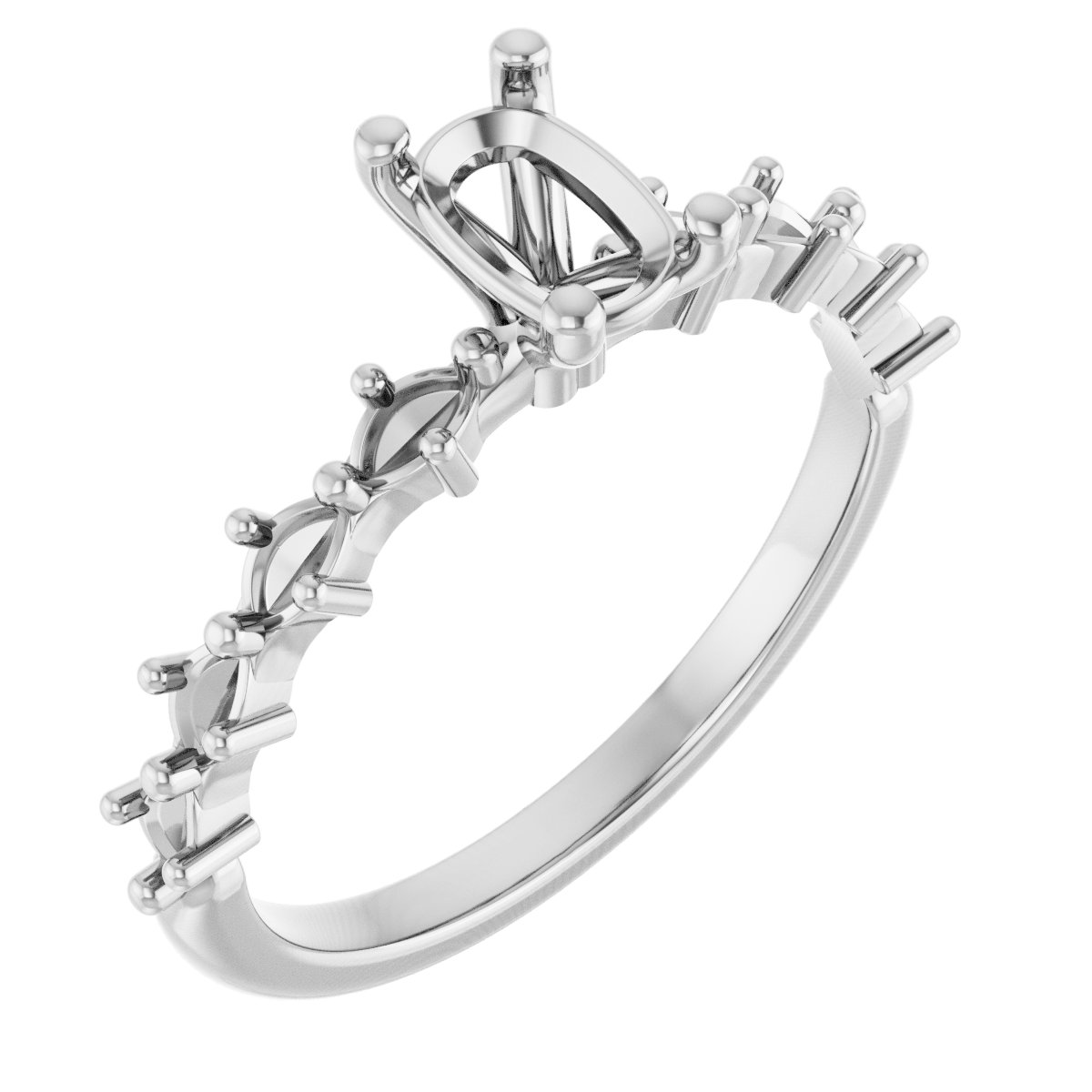 Accented Engagement Ring