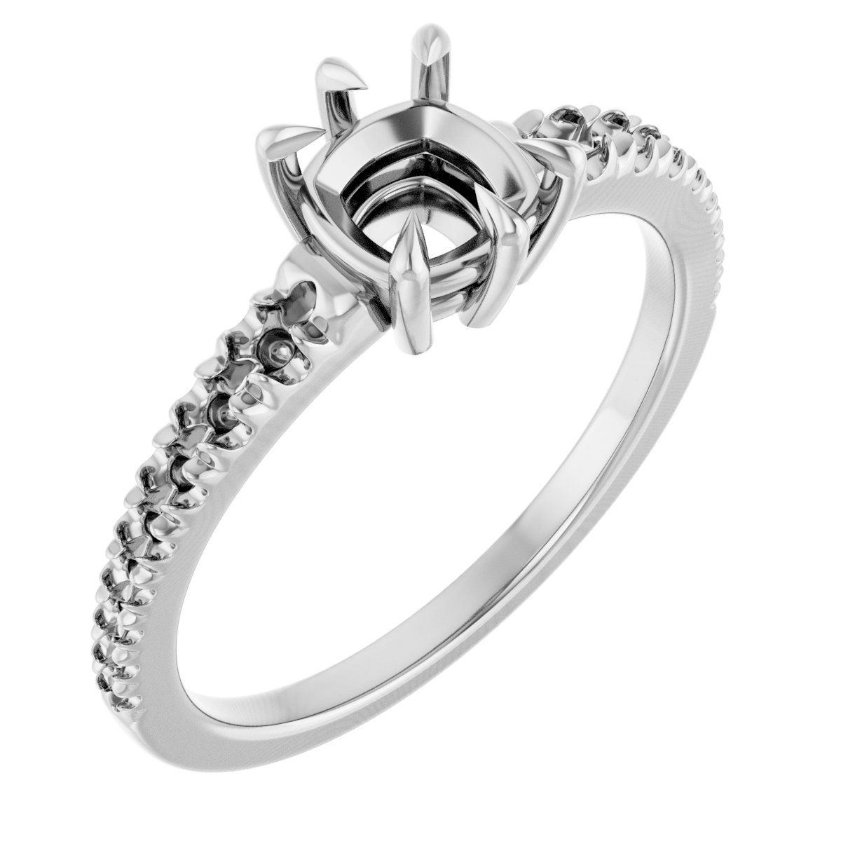 Claw-Prong Accented Ring