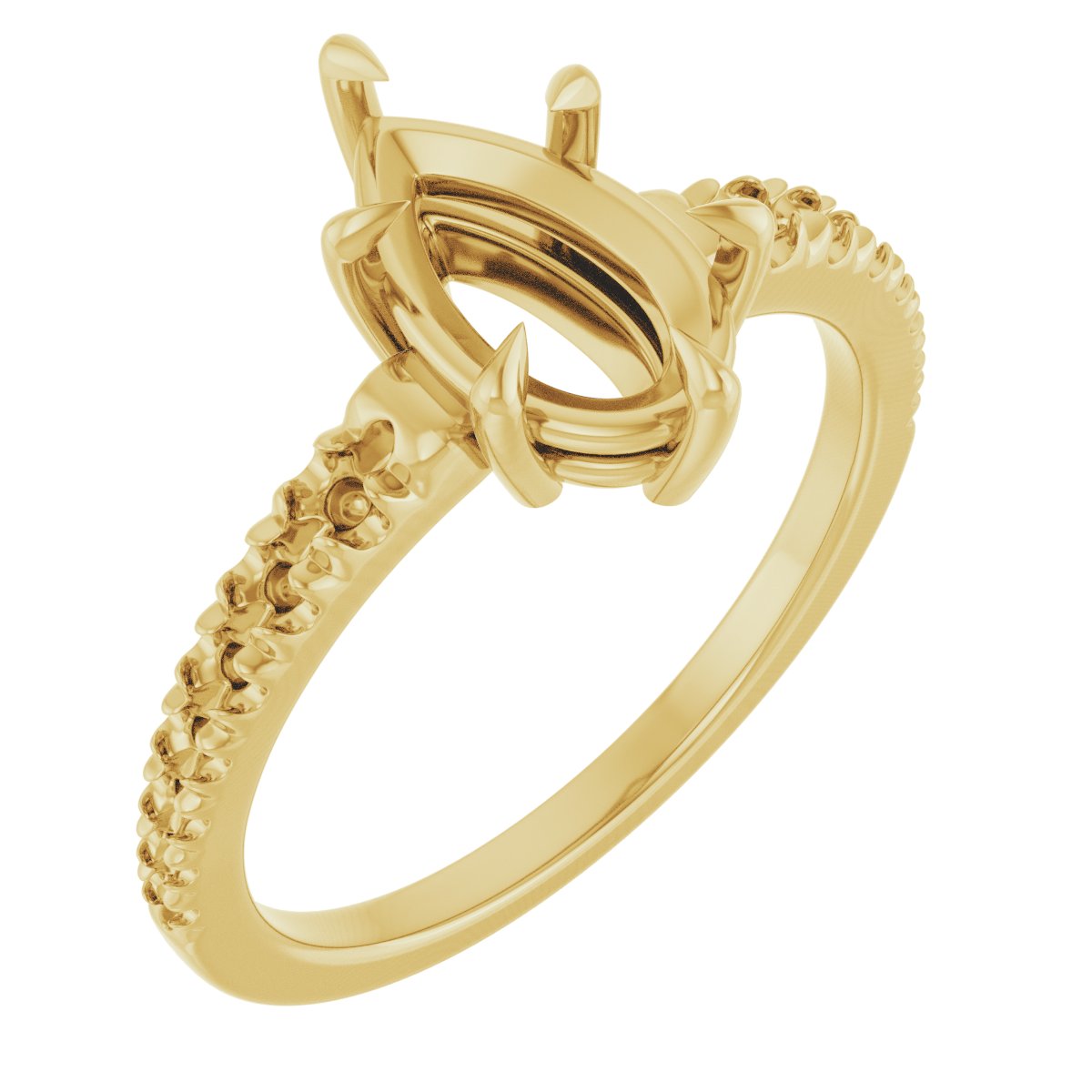 Claw-Prong Accented Ring
