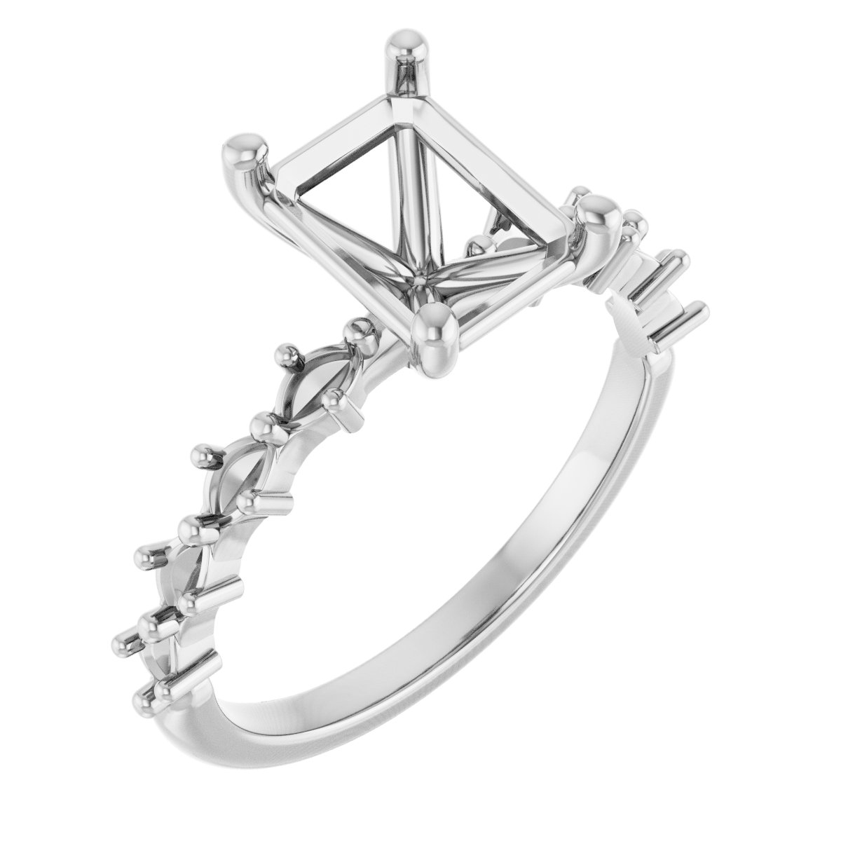 Accented Engagement Ring