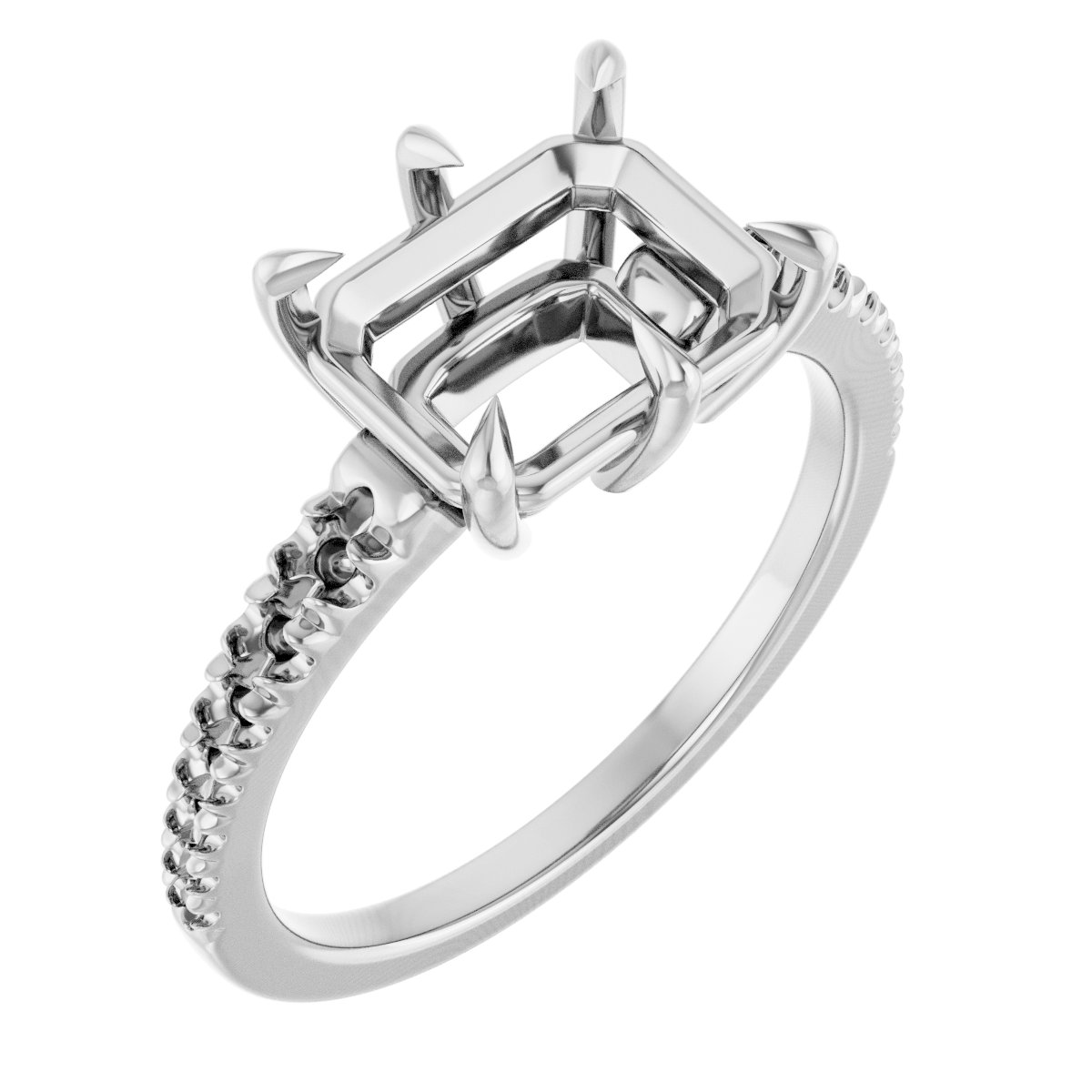 Claw-Prong Accented Ring