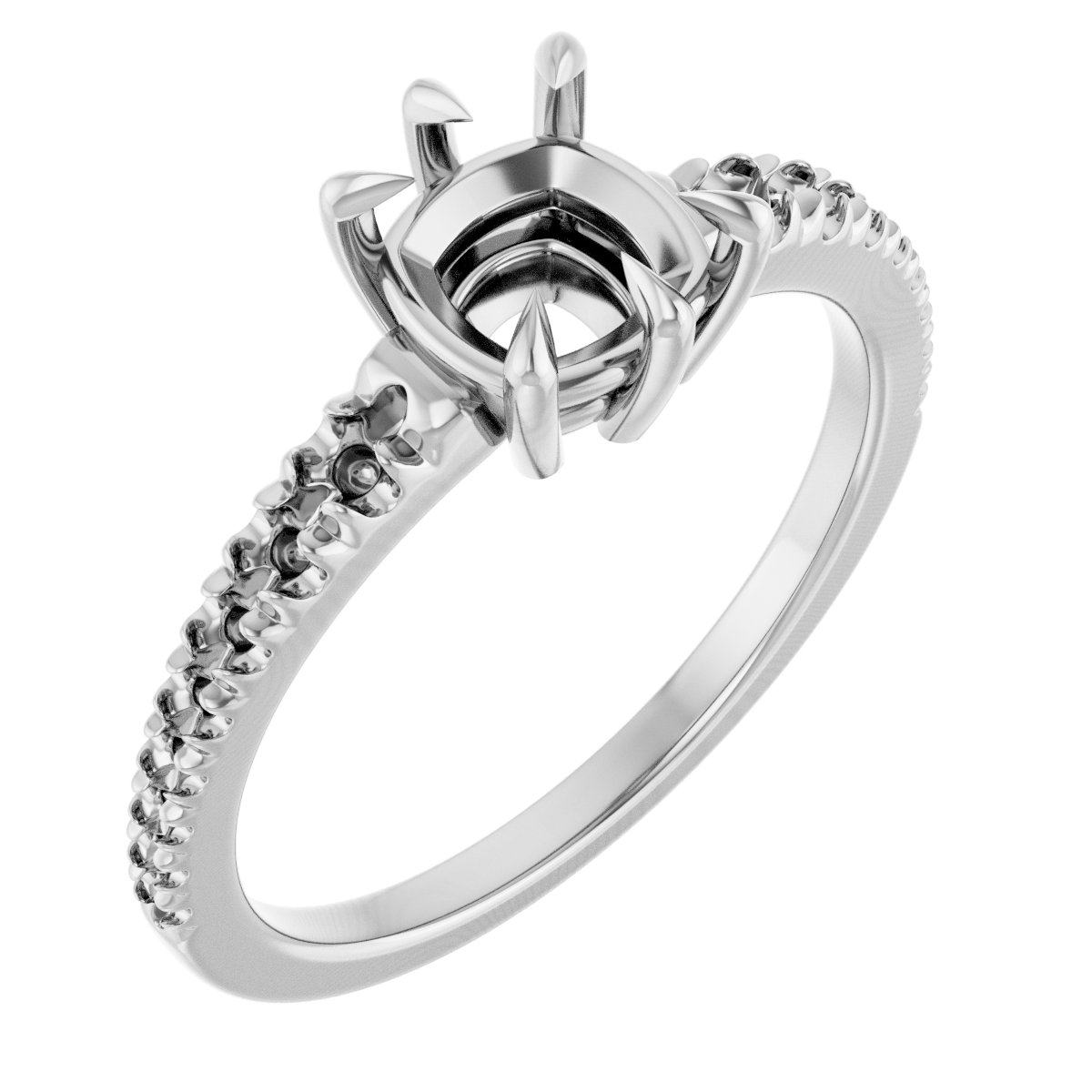 Claw-Prong Accented Ring