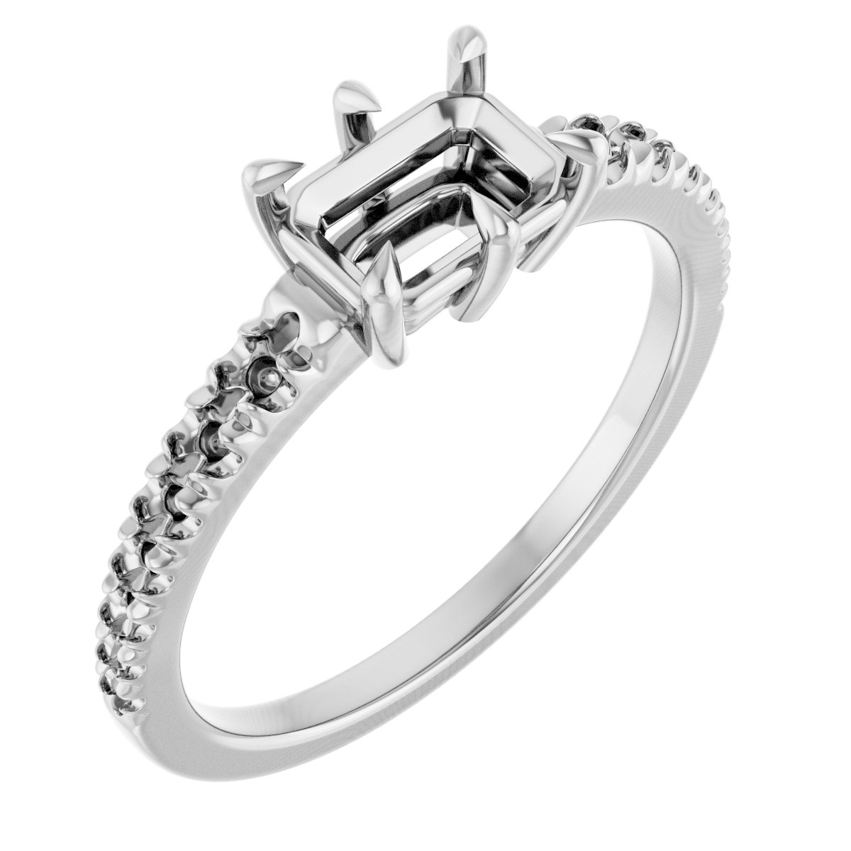 Claw-Prong Accented Ring