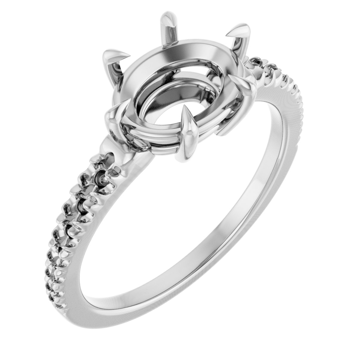 Claw-Prong Accented Ring