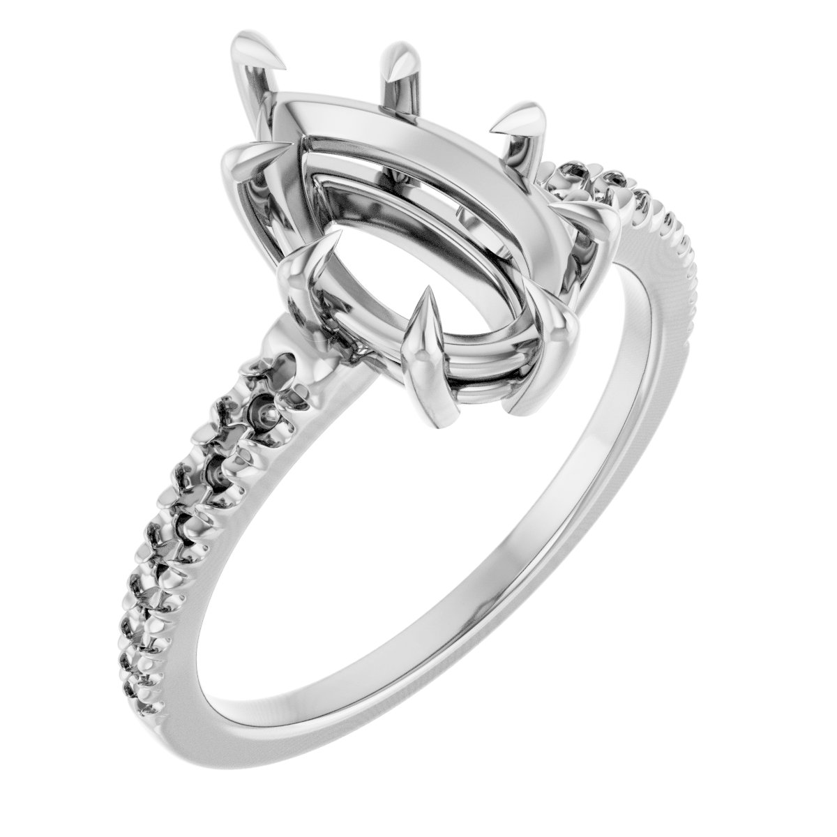 Claw-Prong Accented Ring