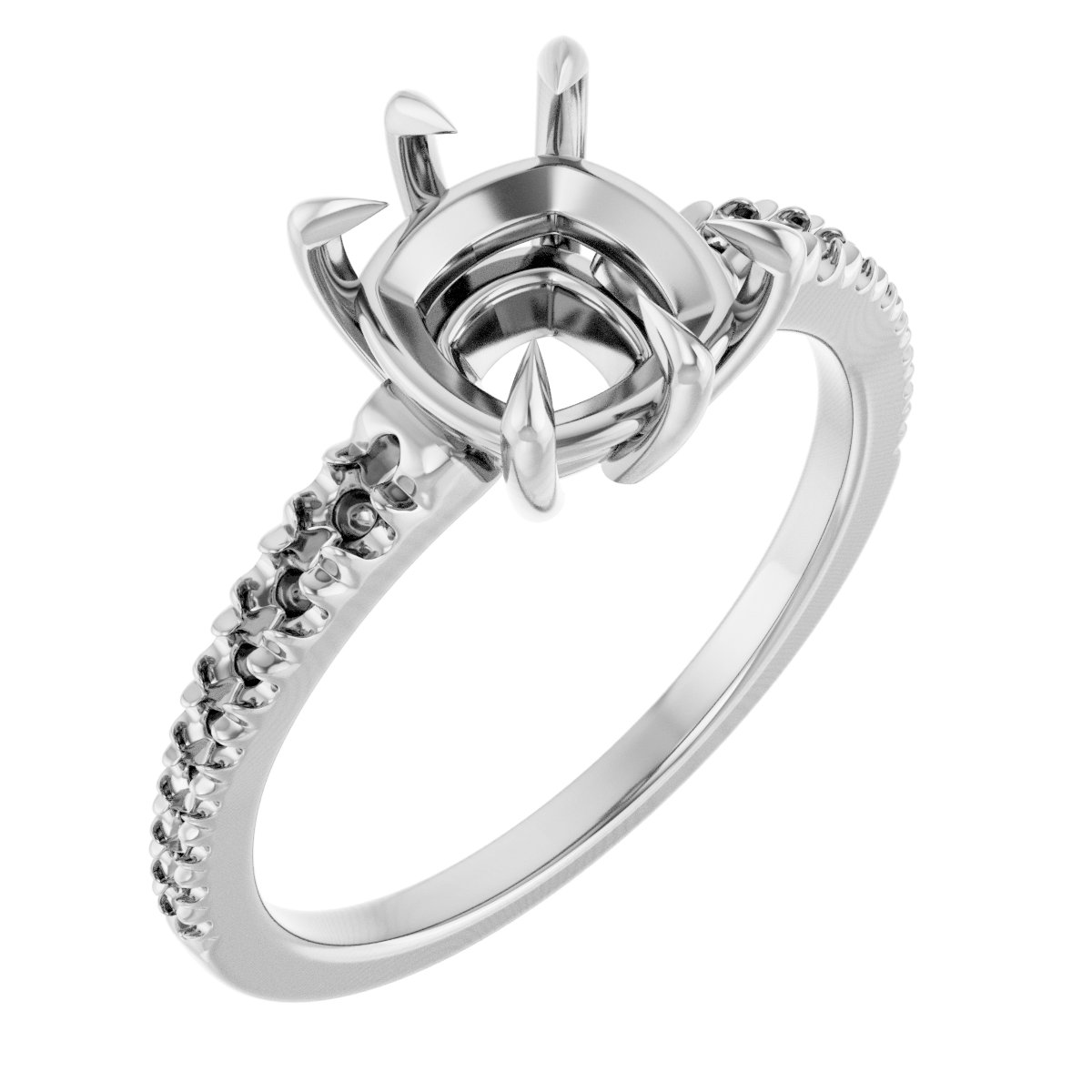 Claw-Prong Accented Ring