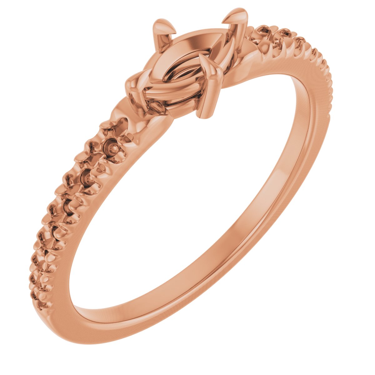 Claw-Prong Accented Ring
