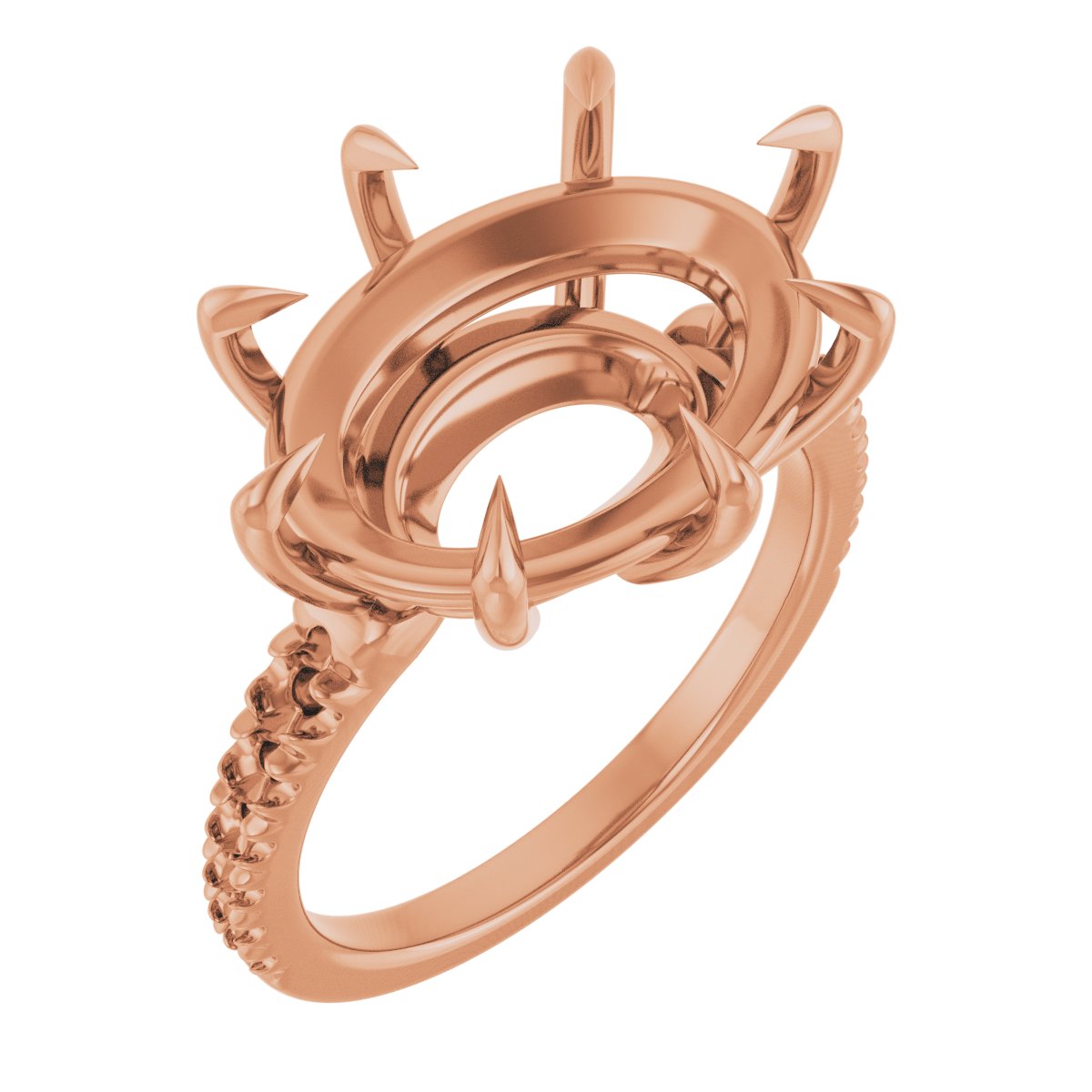 Claw-Prong Accented Ring