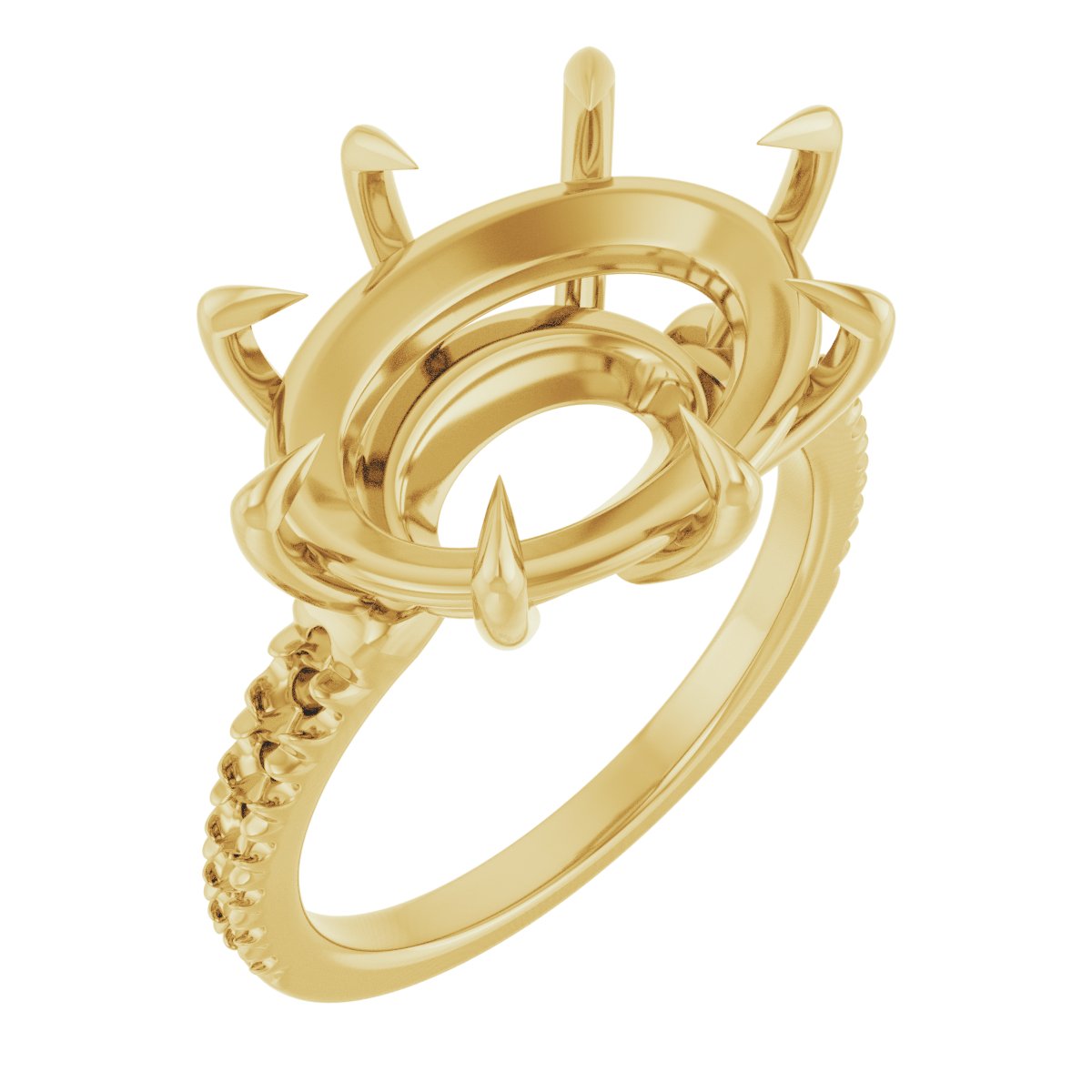Claw-Prong Accented Ring