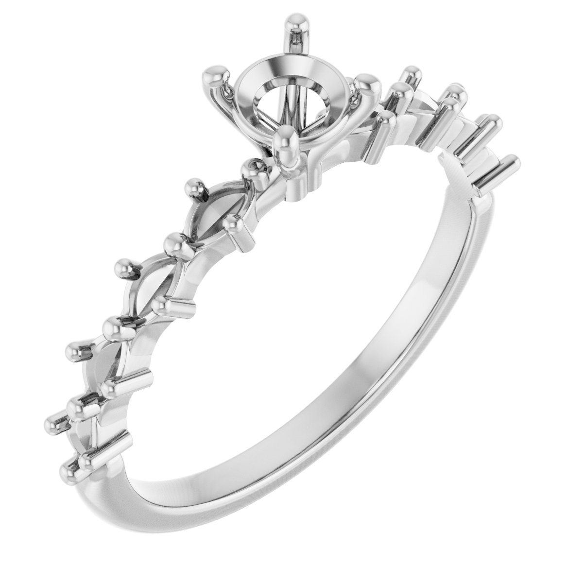Accented Engagement Ring