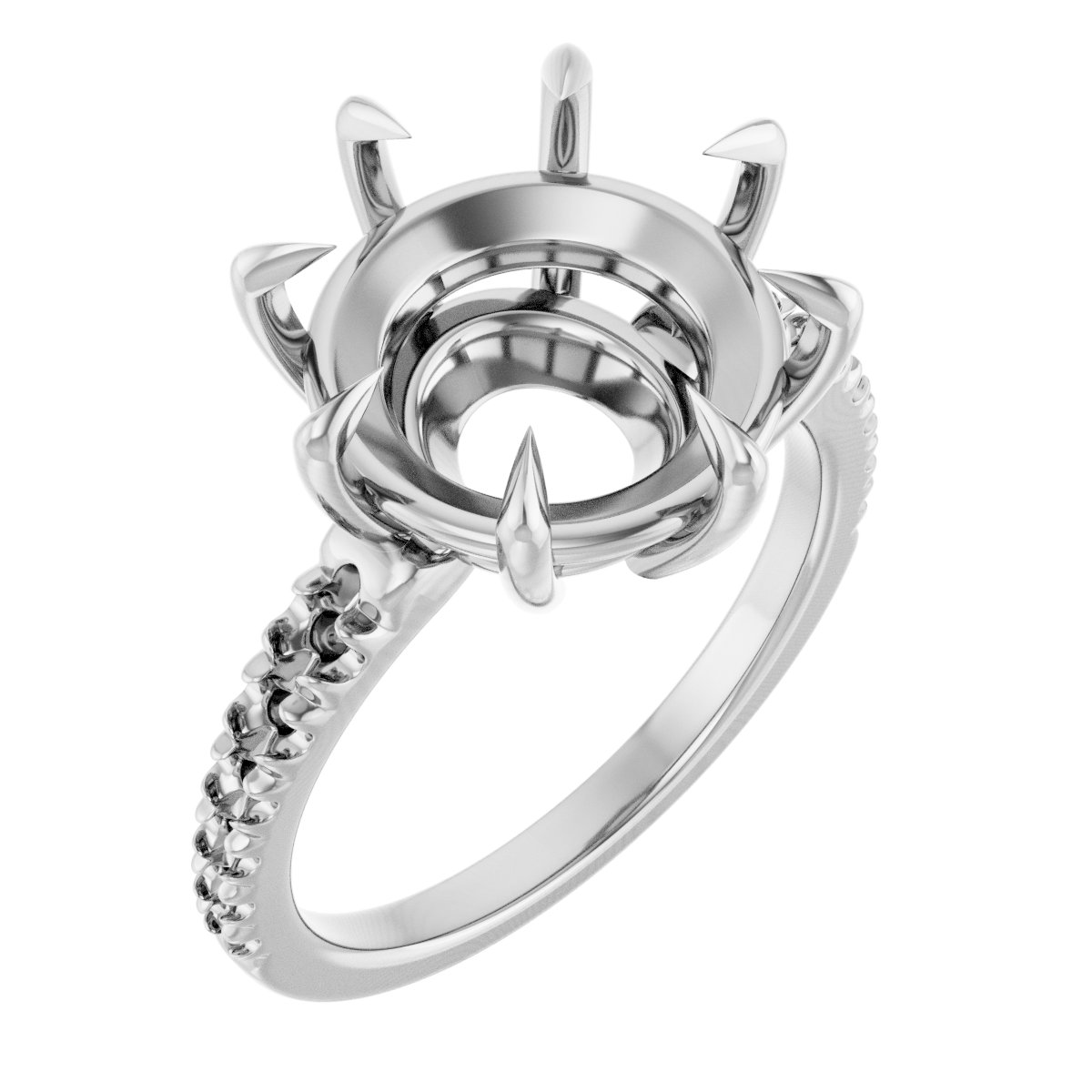 Claw-Prong Accented Ring