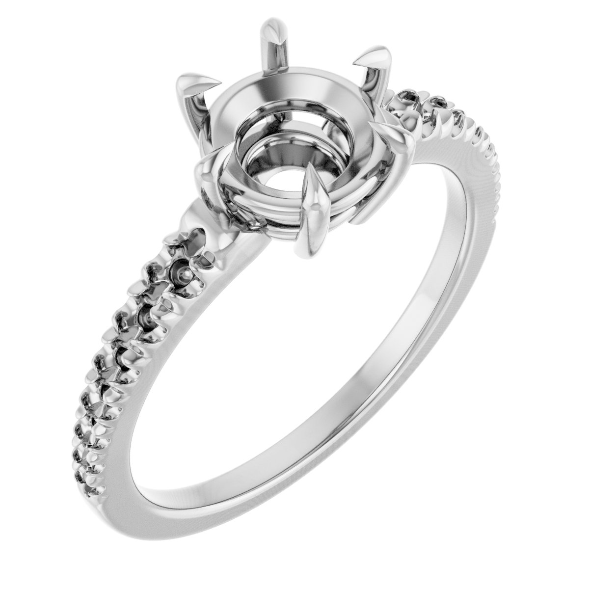 Claw-Prong Accented Ring