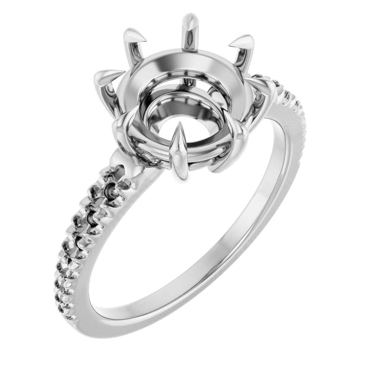 Claw-Prong Accented Ring