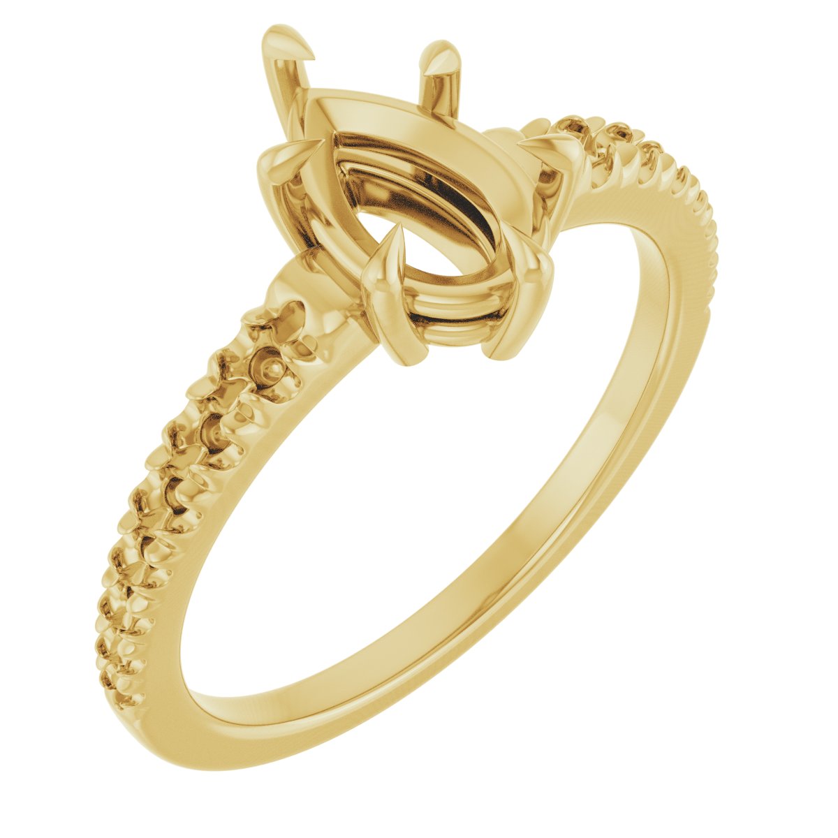 Claw-Prong Accented Ring