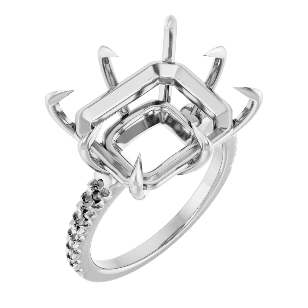 Claw-Prong Accented Ring