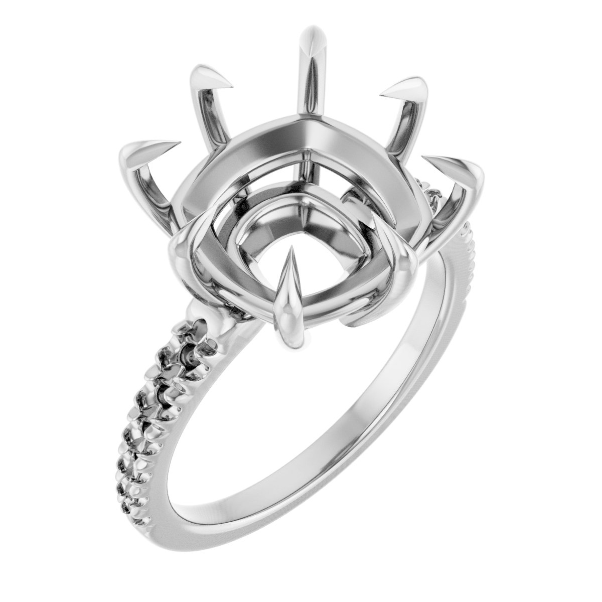 Claw-Prong Accented Ring