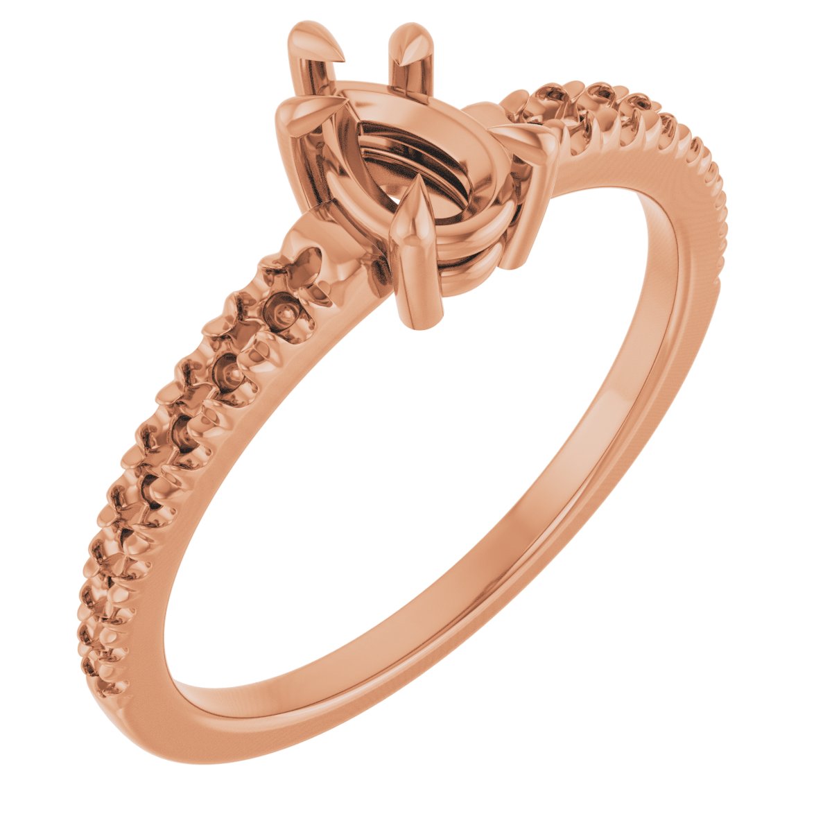 Claw-Prong Accented Ring