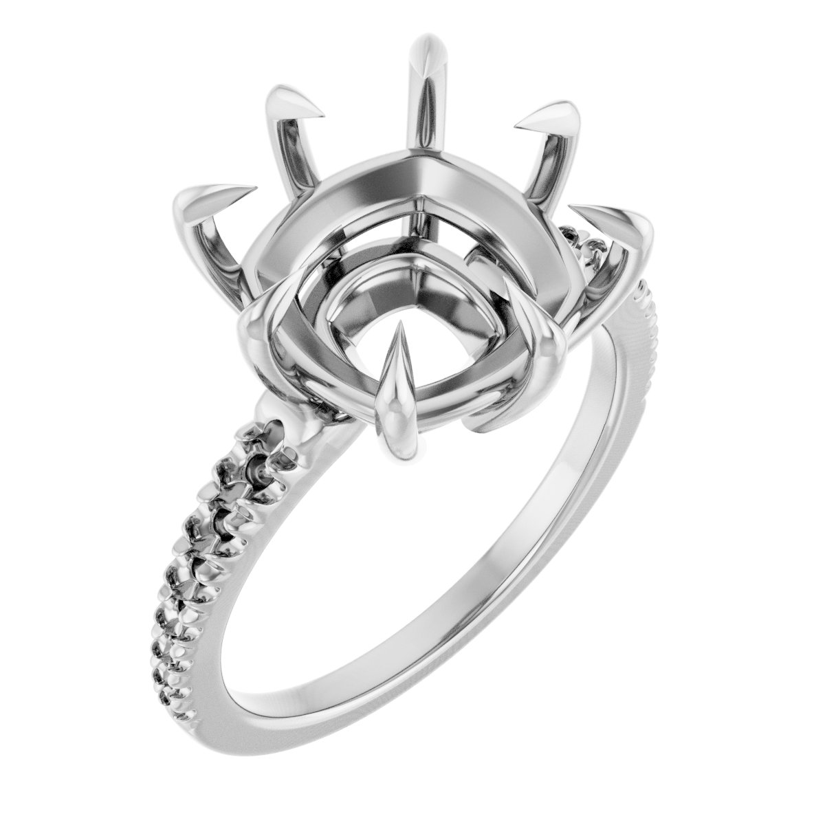 Claw-Prong Accented Ring