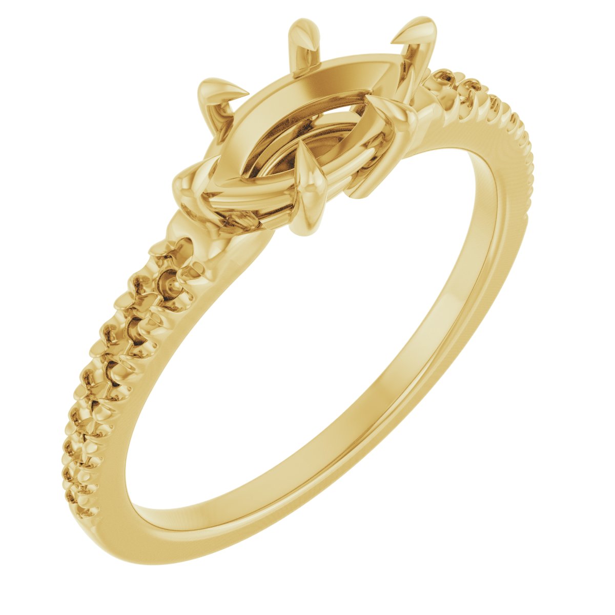 Claw-Prong Accented Ring
