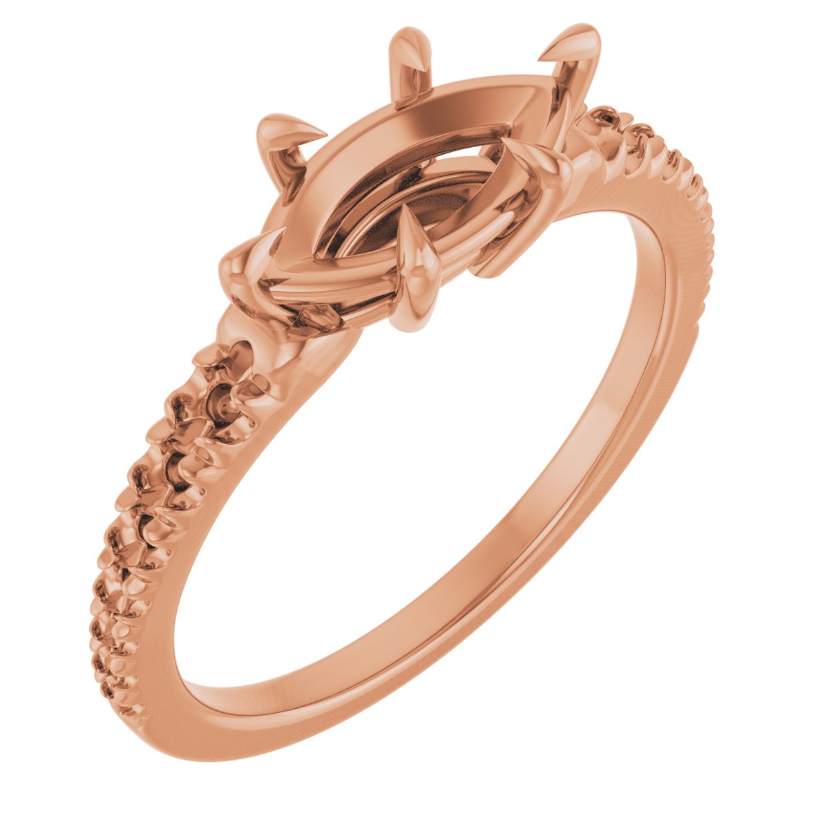 Claw-Prong Accented Ring