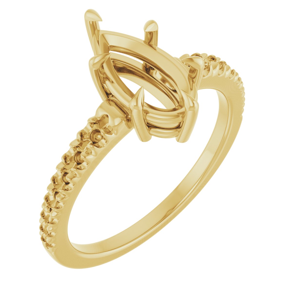 Claw-Prong Accented Ring