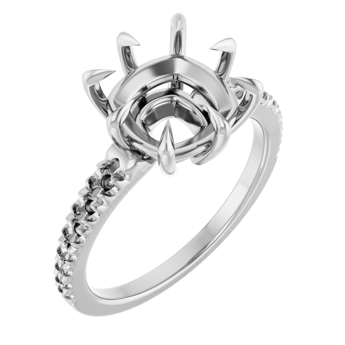 Claw-Prong Accented Ring