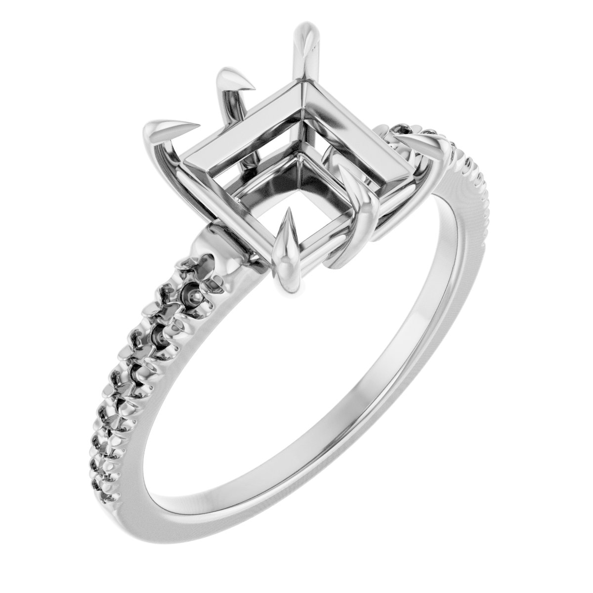 Claw-Prong Accented Ring