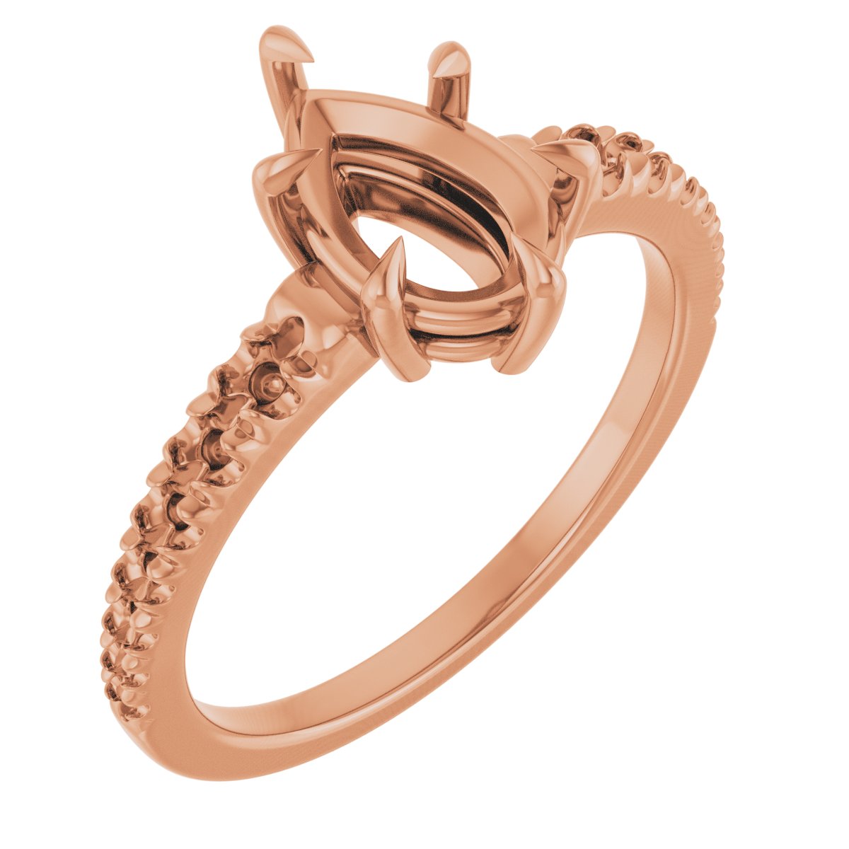Claw-Prong Accented Ring
