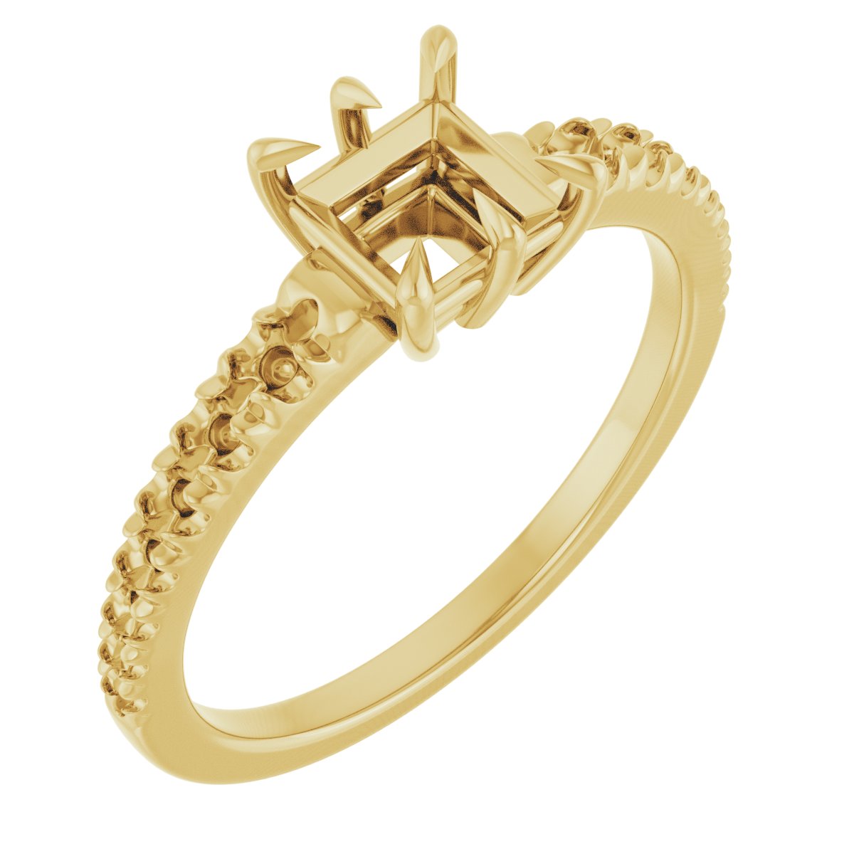 Claw-Prong Accented Ring