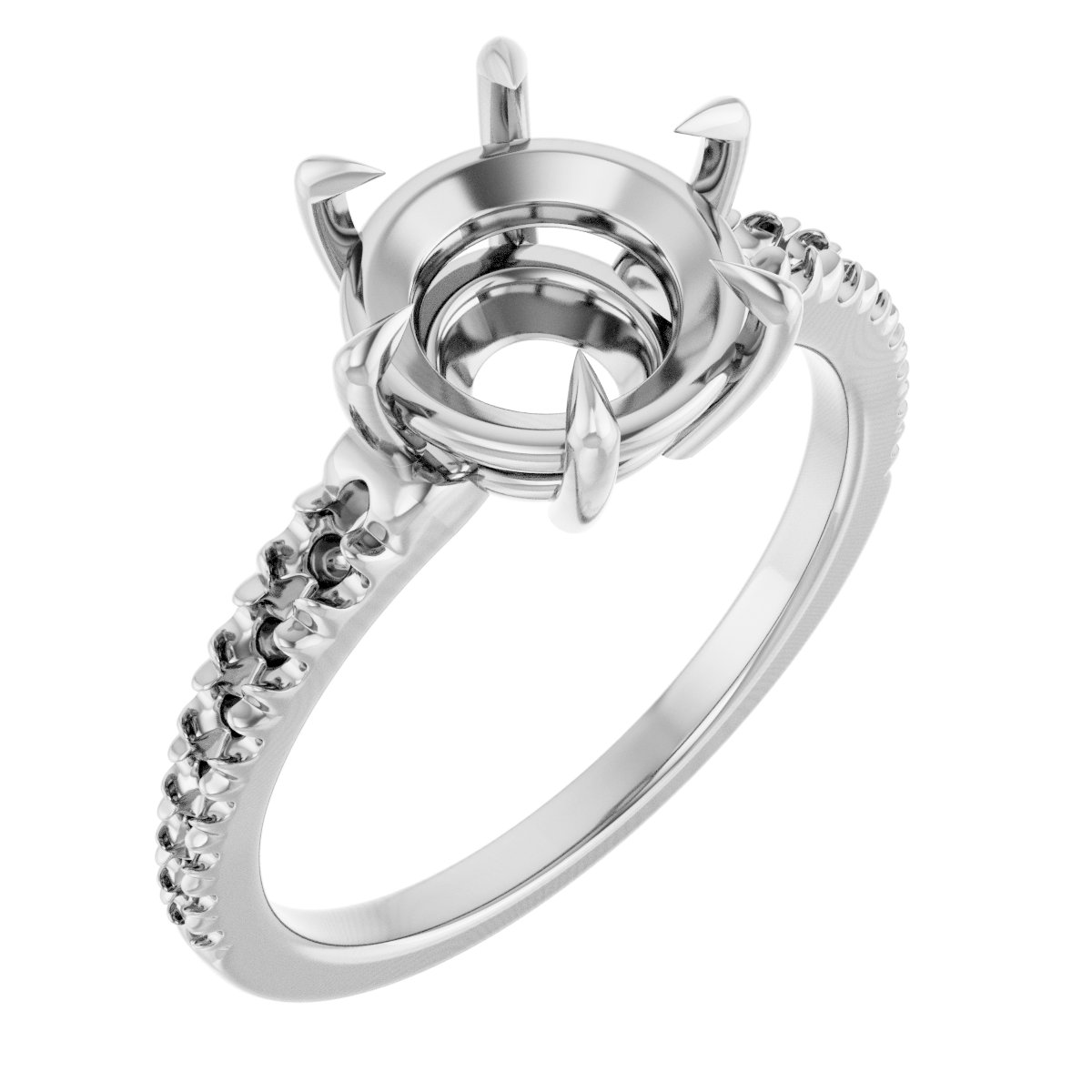 Claw-Prong Accented Ring