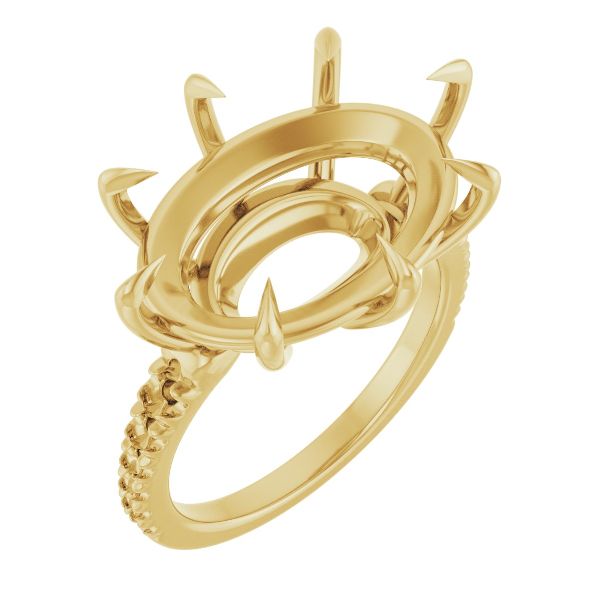 Claw-Prong Accented Ring