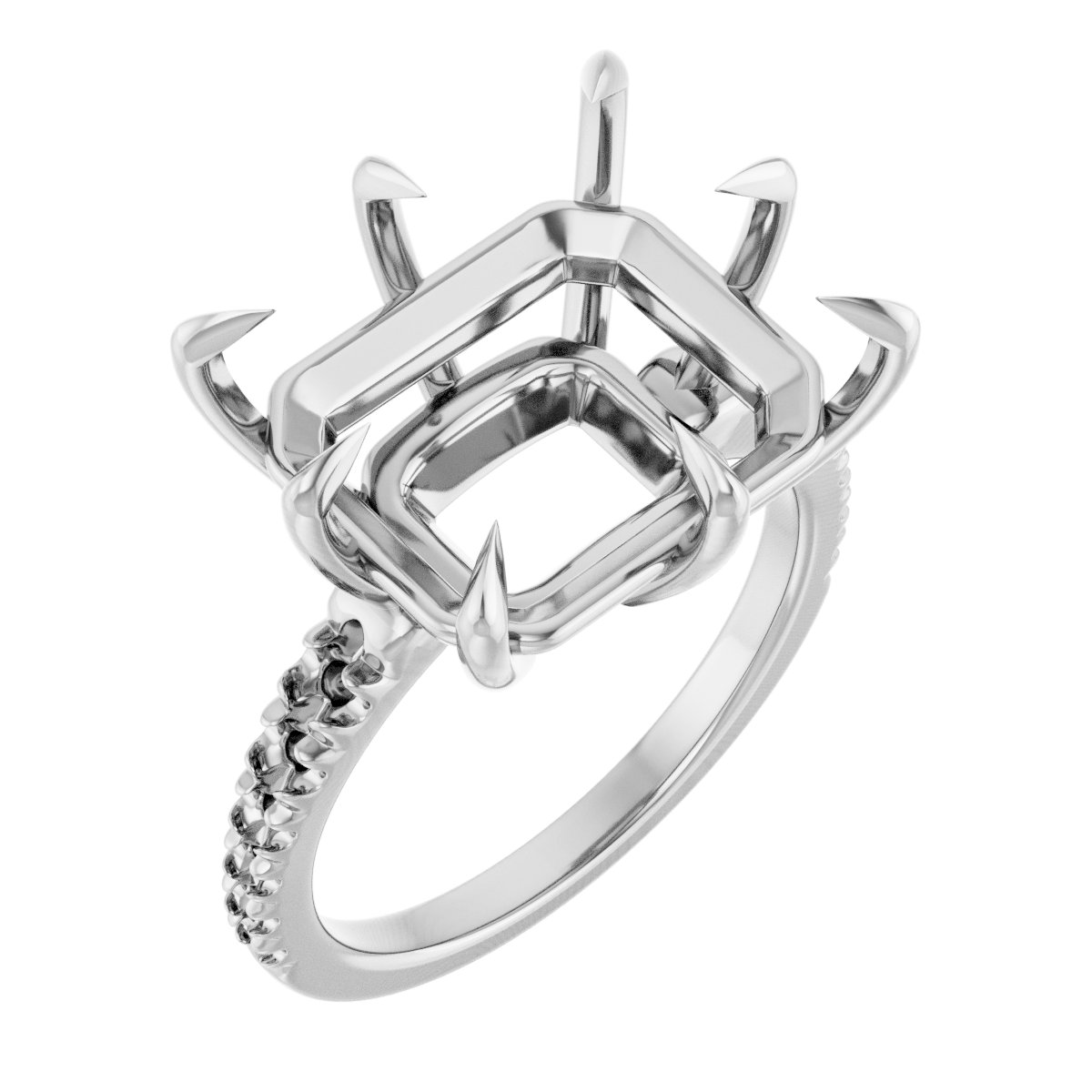 Claw-Prong Accented Ring