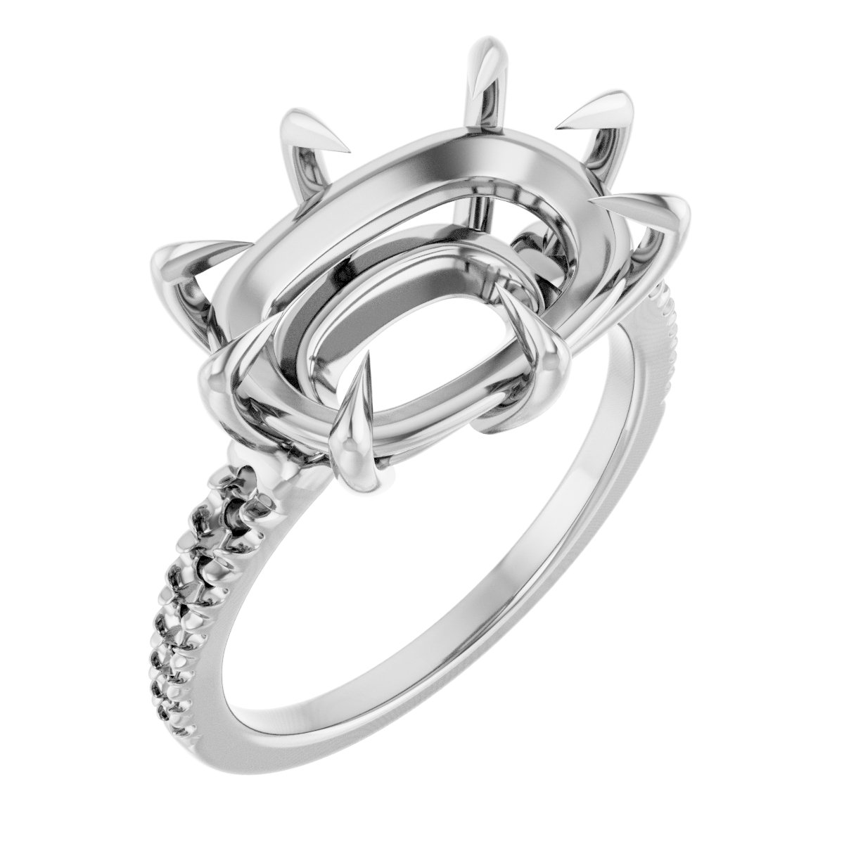 Claw-Prong Accented Ring