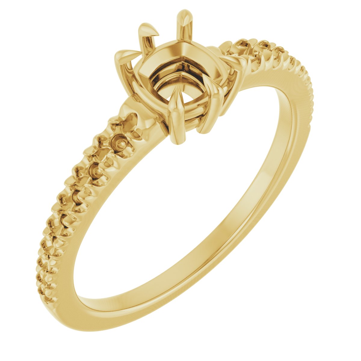 Claw-Prong Accented Ring