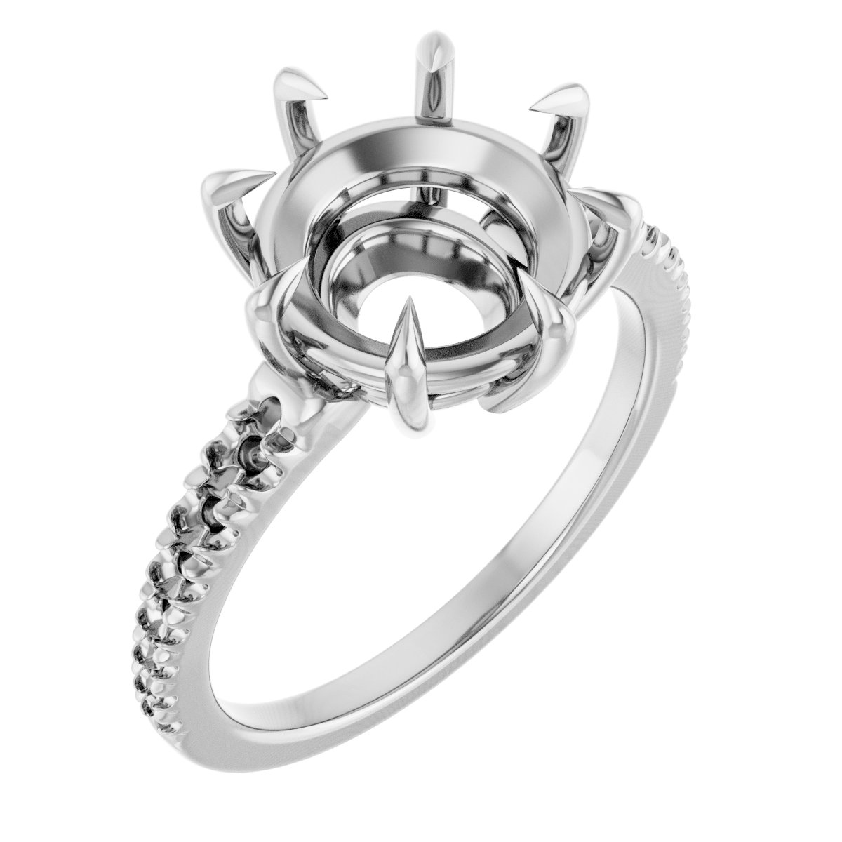 Claw-Prong Accented Ring