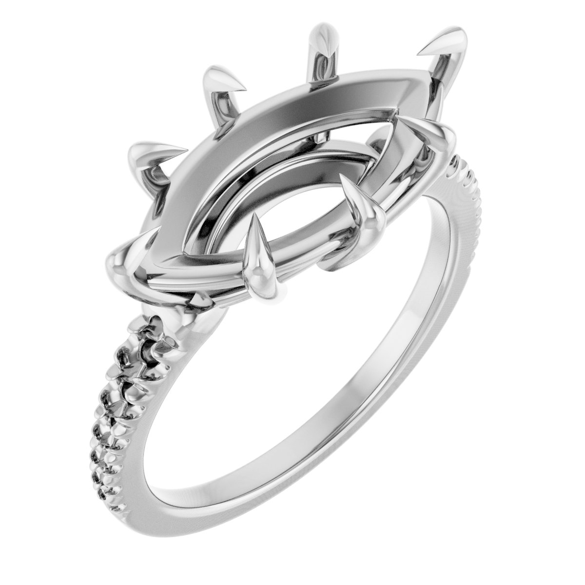 Claw-Prong Accented Ring