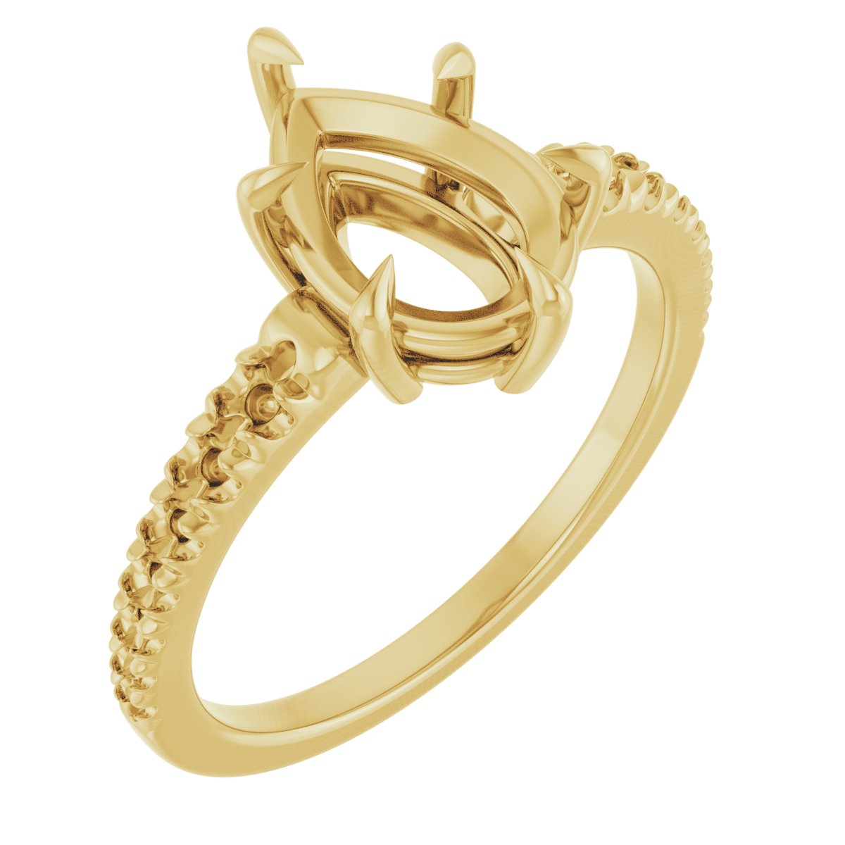 Claw-Prong Accented Ring