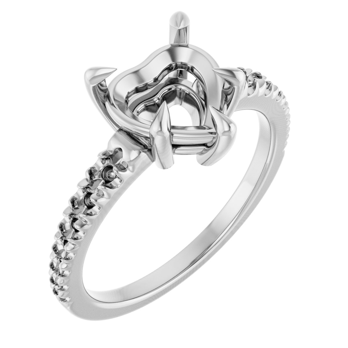 Claw-Prong Accented Ring