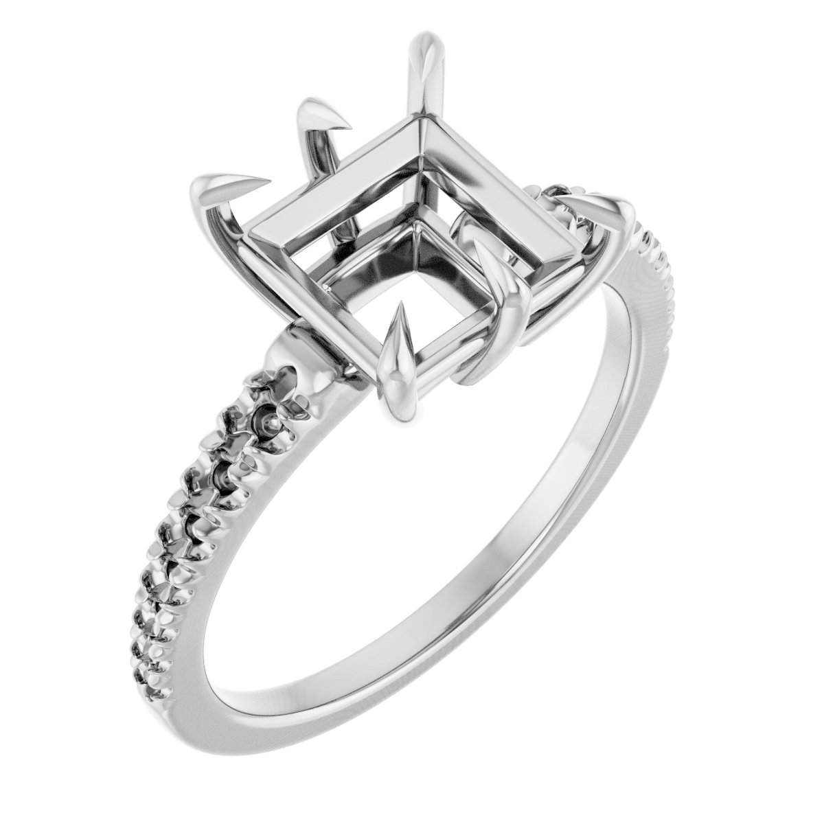 Claw-Prong Accented Ring