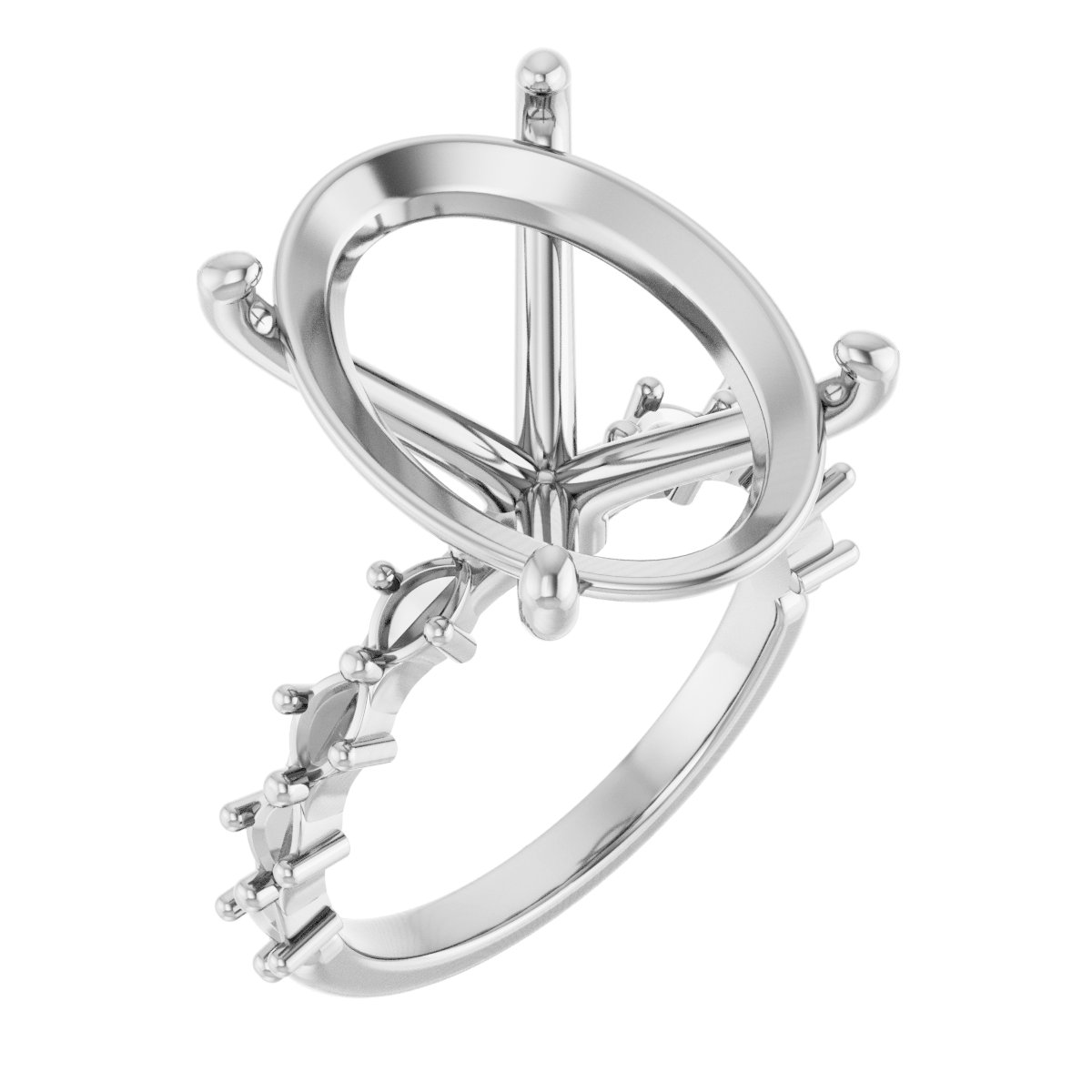 Accented Engagement Ring
