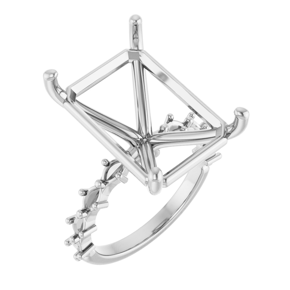 Accented Engagement Ring