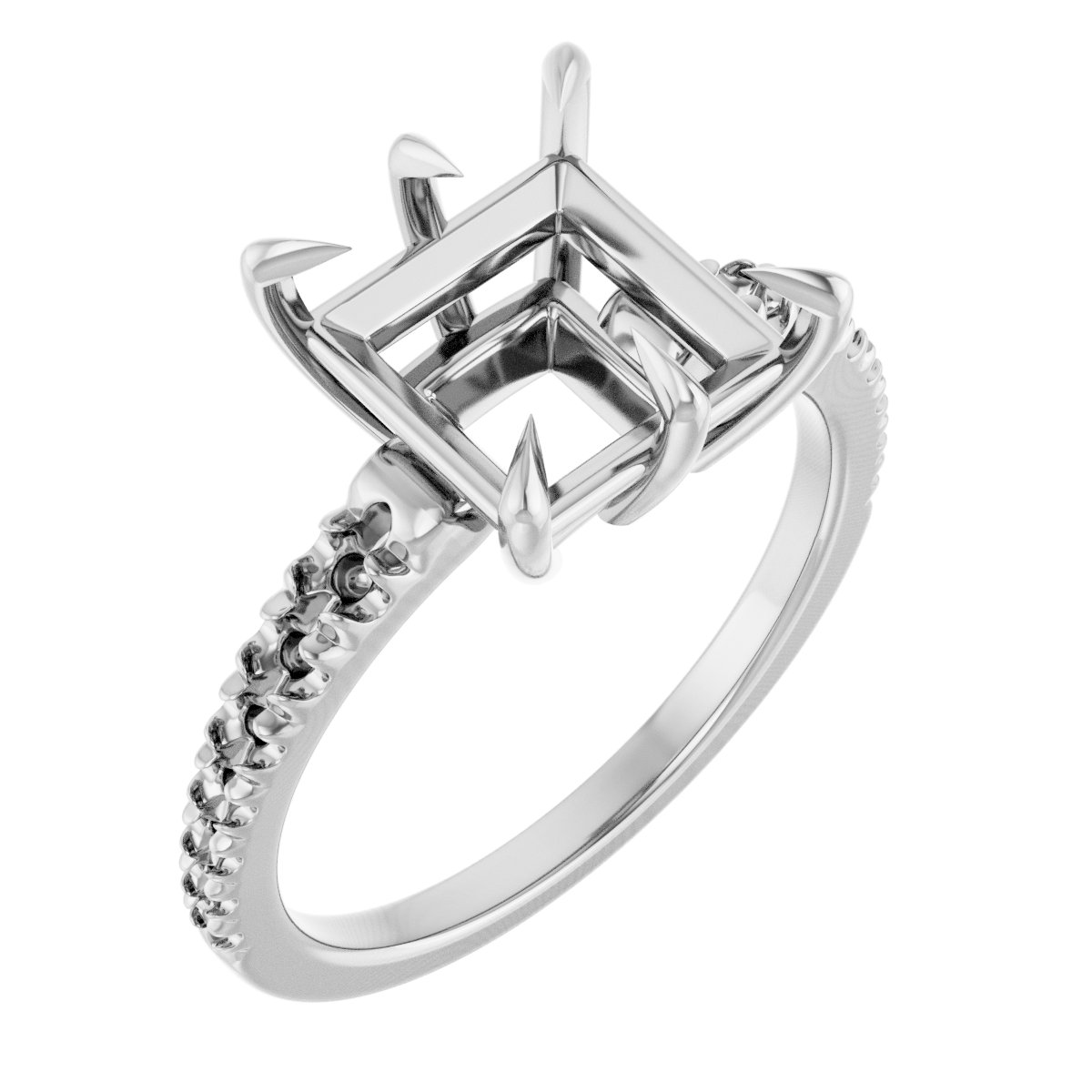 Claw-Prong Accented Ring