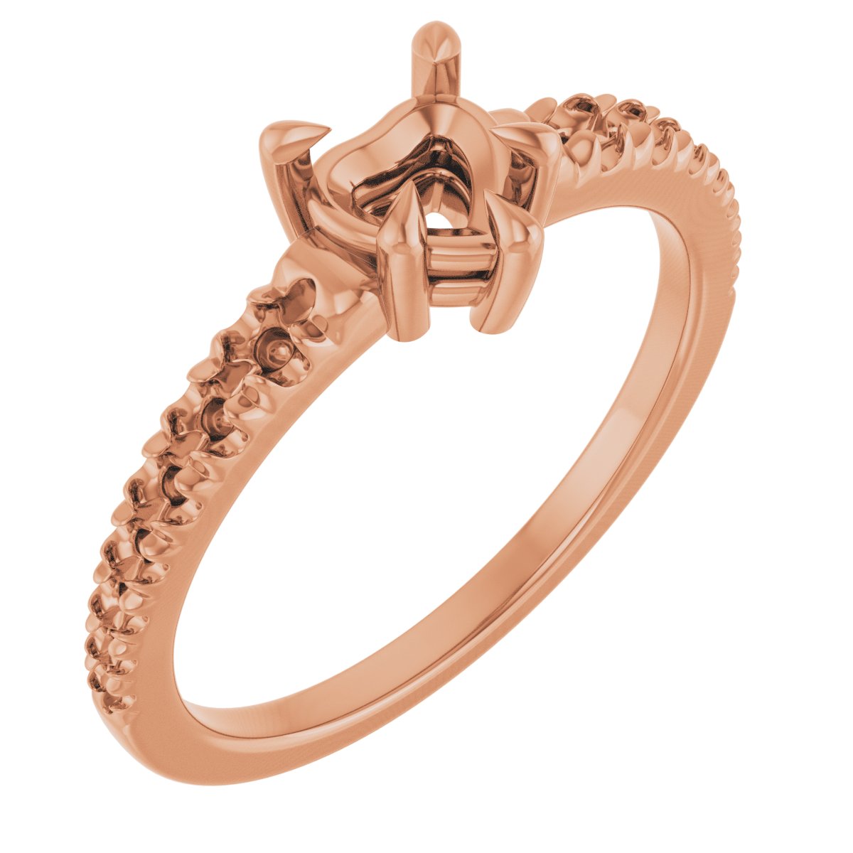 Claw-Prong Accented Ring