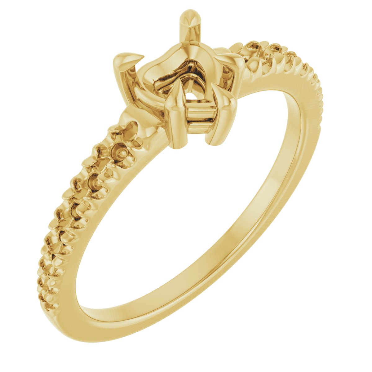Claw-Prong Accented Ring