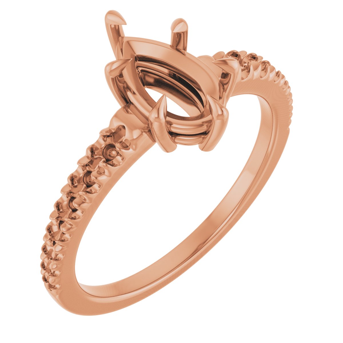 Claw-Prong Accented Ring