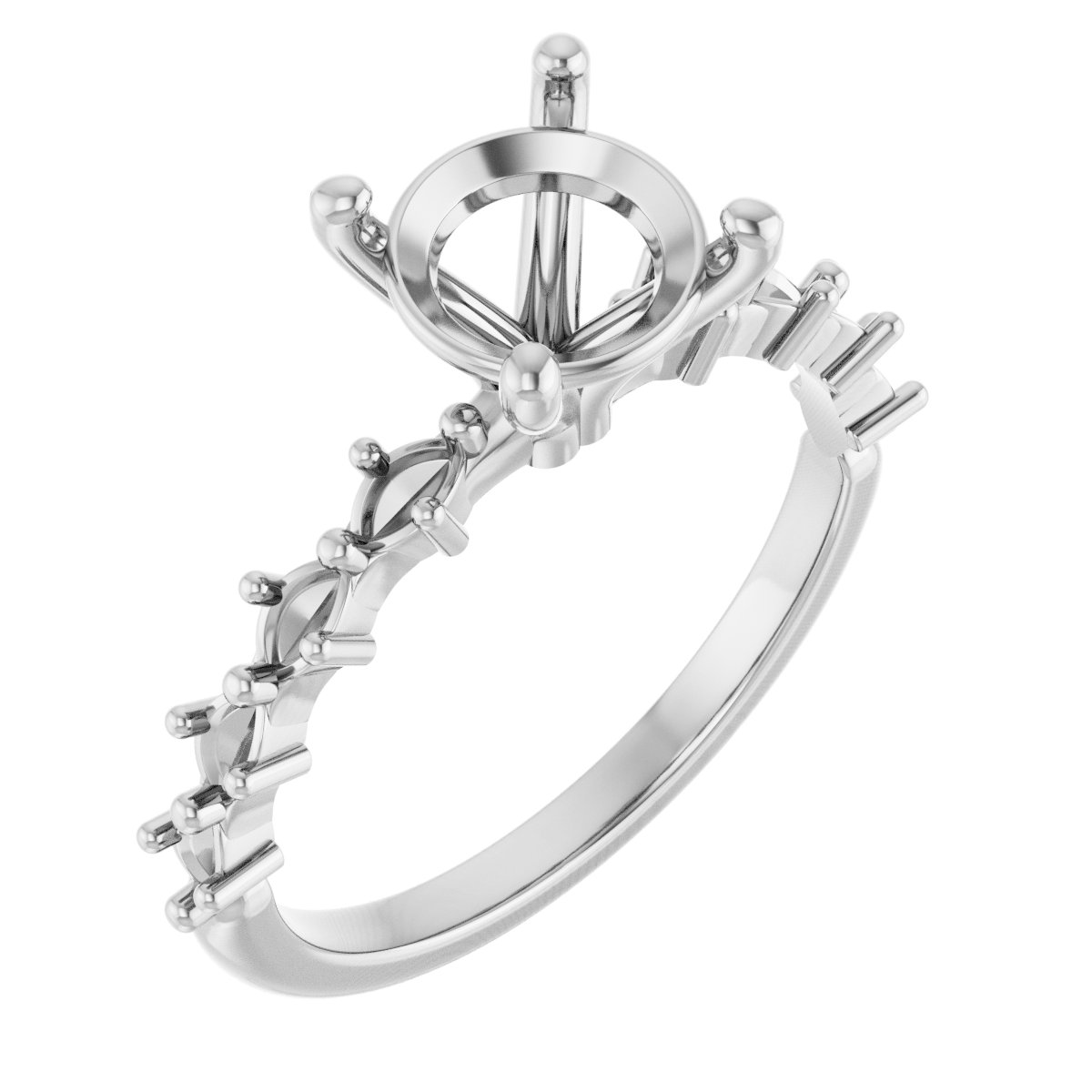 Accented Engagement Ring