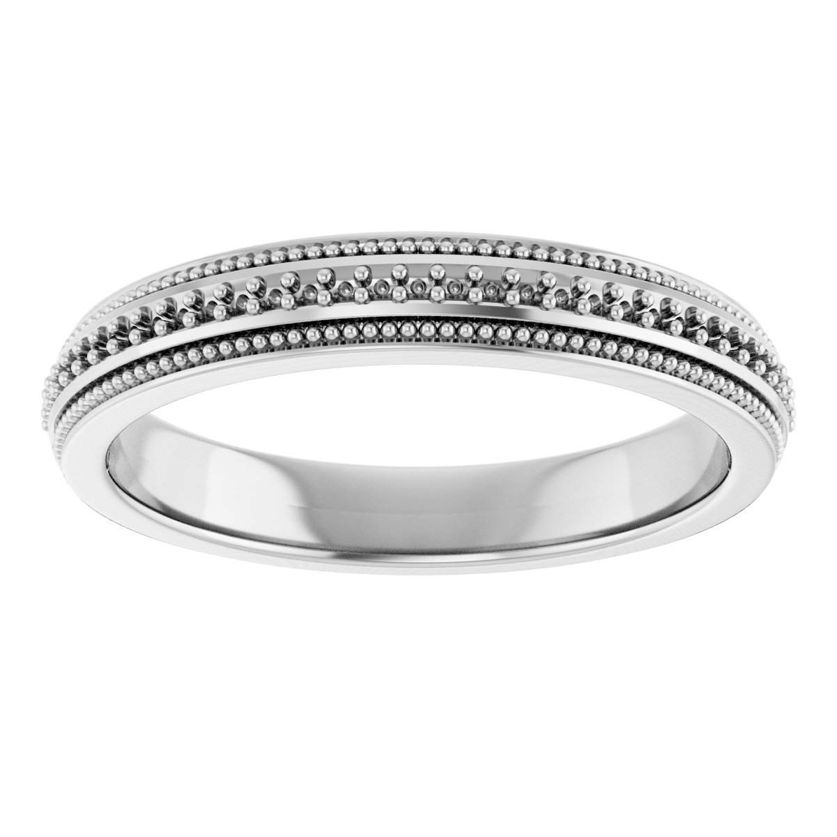 127508 / Band / 14K Yellow Gold / Semi-Set / Oval / 13 X 11 Mm / Polished / Band Mounting / G-H I1 view 3