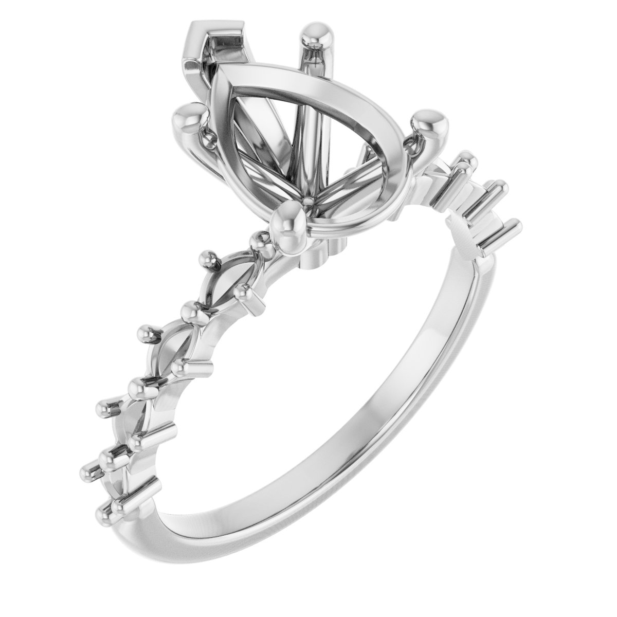 Accented Engagement Ring