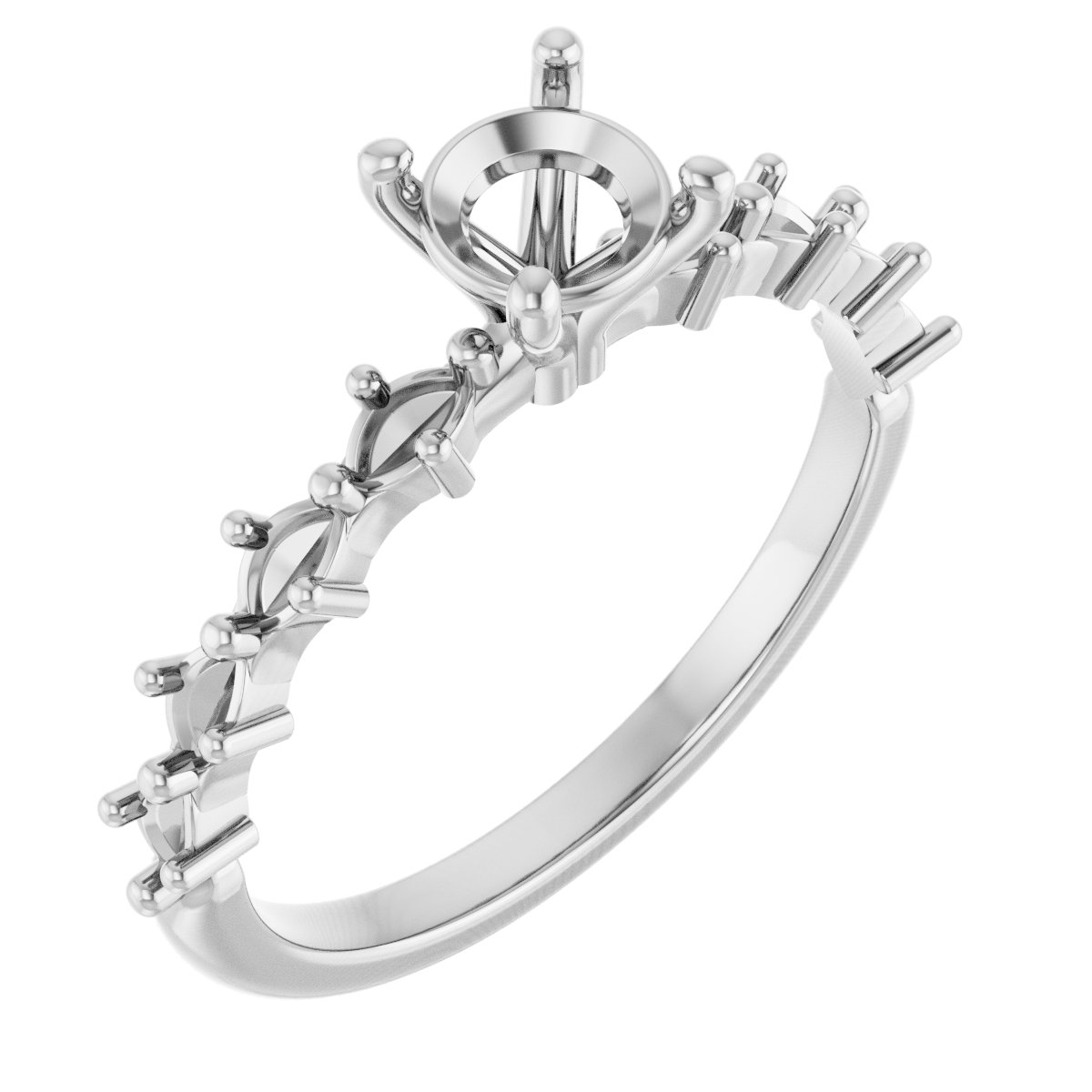 Accented Engagement Ring