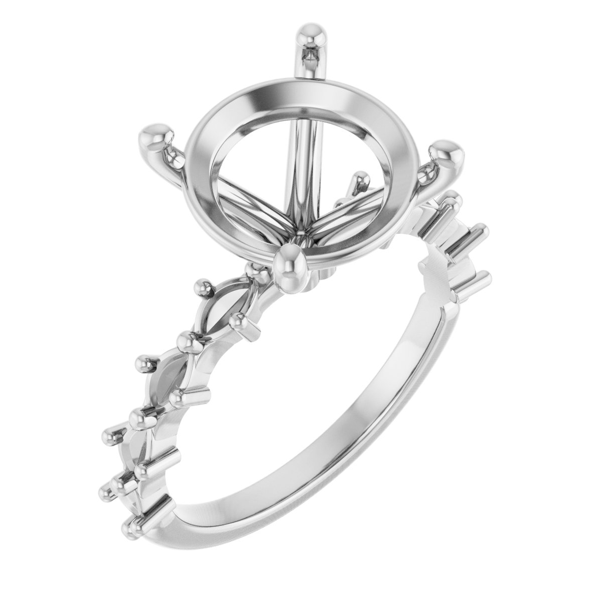 Accented Engagement Ring
